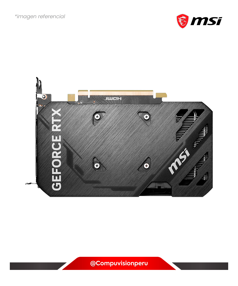 VIDEO MSI GEFORCE RTX 4060 TI VENTUS 2X BLACK 8G OC GDDR6 CUDA 4352 128-BIT HDMI DP