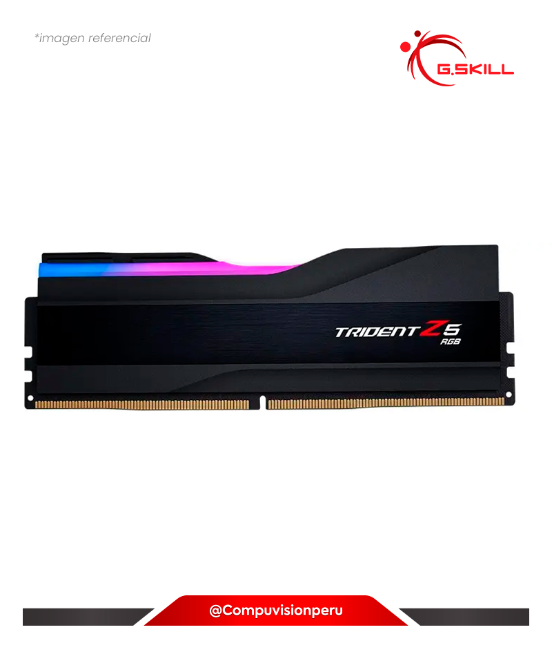 MEMORIA 16GB DDR5 BUS 6000MHZ G.SKILL TRIDENT Z5 RGB CL36 1.35V F5-6000J3636F16GX2-TZ5RK-1 4713294230720 0848354040729