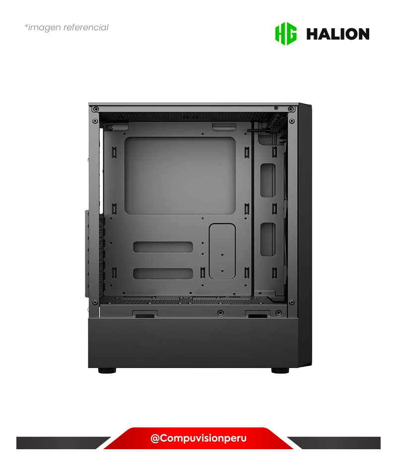 CASE HALION YORK G36 BLACK 4 COOLER RAINBOW VIDRIO TEMPLADO USB 2.0 USB 3.0 S/F ATX