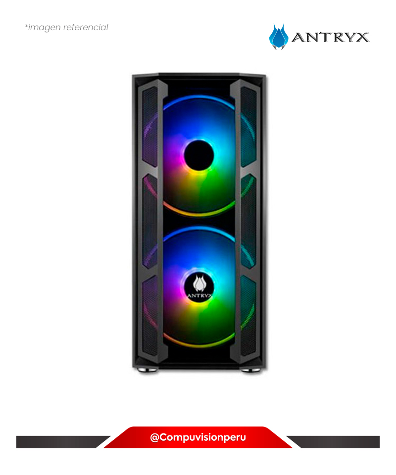 CASE ANTRYX FX CHROME STORM DESTROYER ARGB FAN *3 C/REMOTO AC-FX570K-TXDR