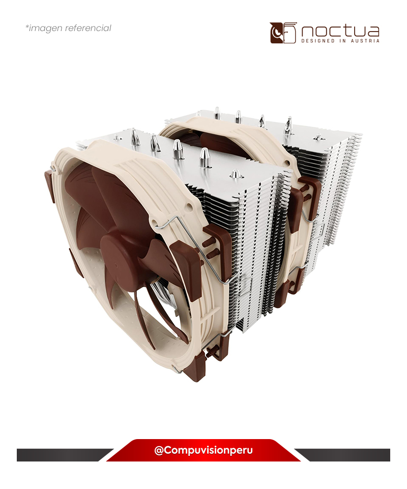 COOLER DE CPU NOCTUA NH-D15 D-TYPE PREMIUM 2*140MM BROWN AMD INTEL