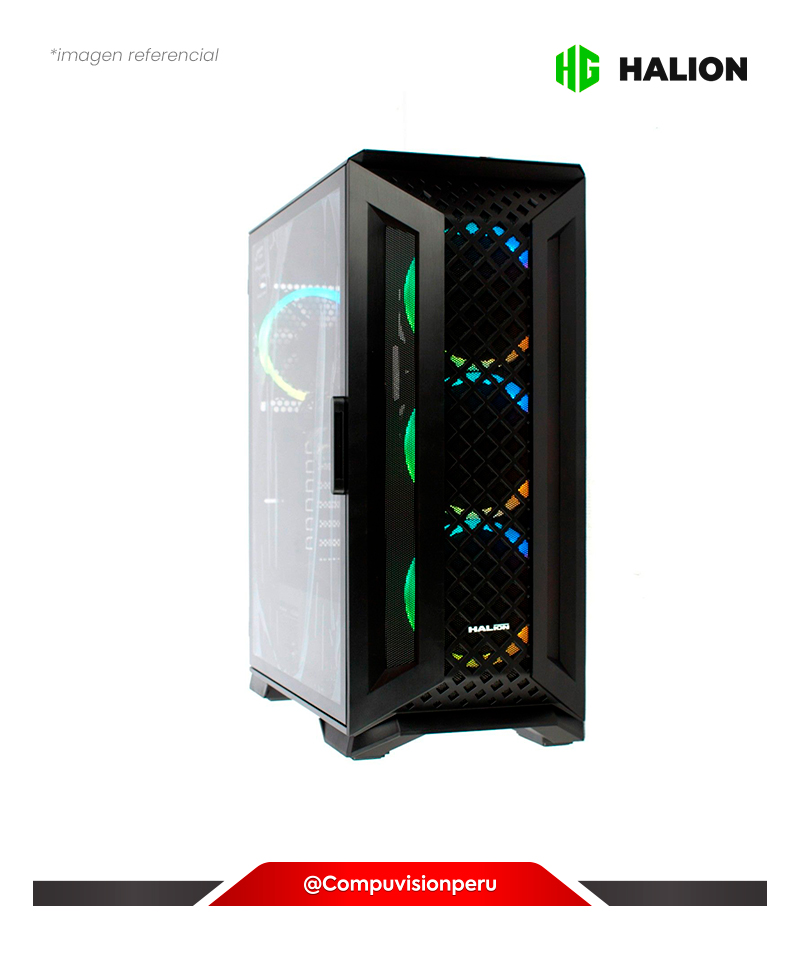 CASE ATX HALION GORDON S/FUENTE 3*12CM CINTAD RGB