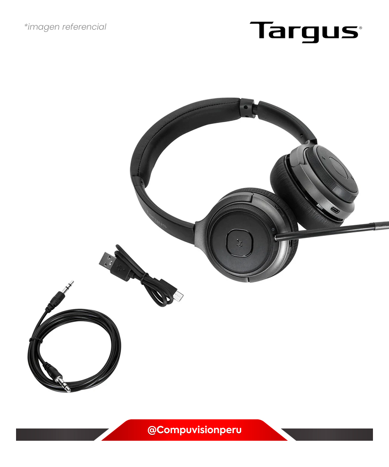 HEADSET TARGUS AEH104TT BT STEREO ON-EAR USB-C BLACK