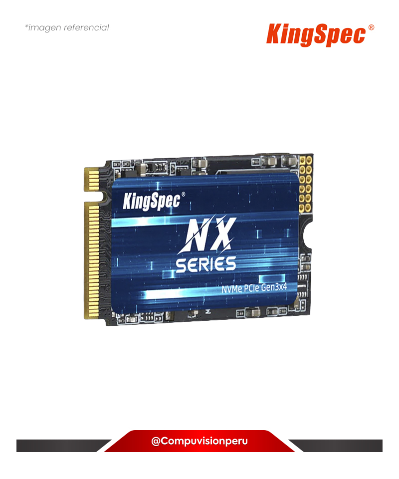 DISCO SOLIDO SSD 1TB KINGSPEC NX M.2 2242 PCIE 3.0 X4 NVME 1.3 HIGH PERFORMANCE NXM-1TB