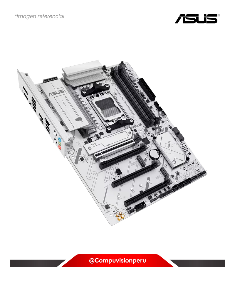 PLACA ASUS B850 MAX GAMING WIFI W WHITE AM5 AMD B850 DDR5 M.2 SATA 6GB BLUETOOTH  ATX