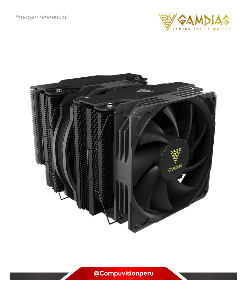 COOLER DE CPU GAMDIAS BOREAS P1-720 PARA PC CASE 135MM + 120MM 16351-01500-00000-G