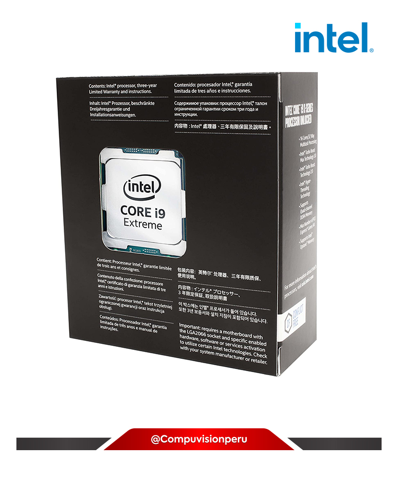 CPU INTEL CORE I9-9820X 3.30 GHZ 16.5MB LGA 2066 165W TURBO 4.10 GHZ 10 CORE/20TH