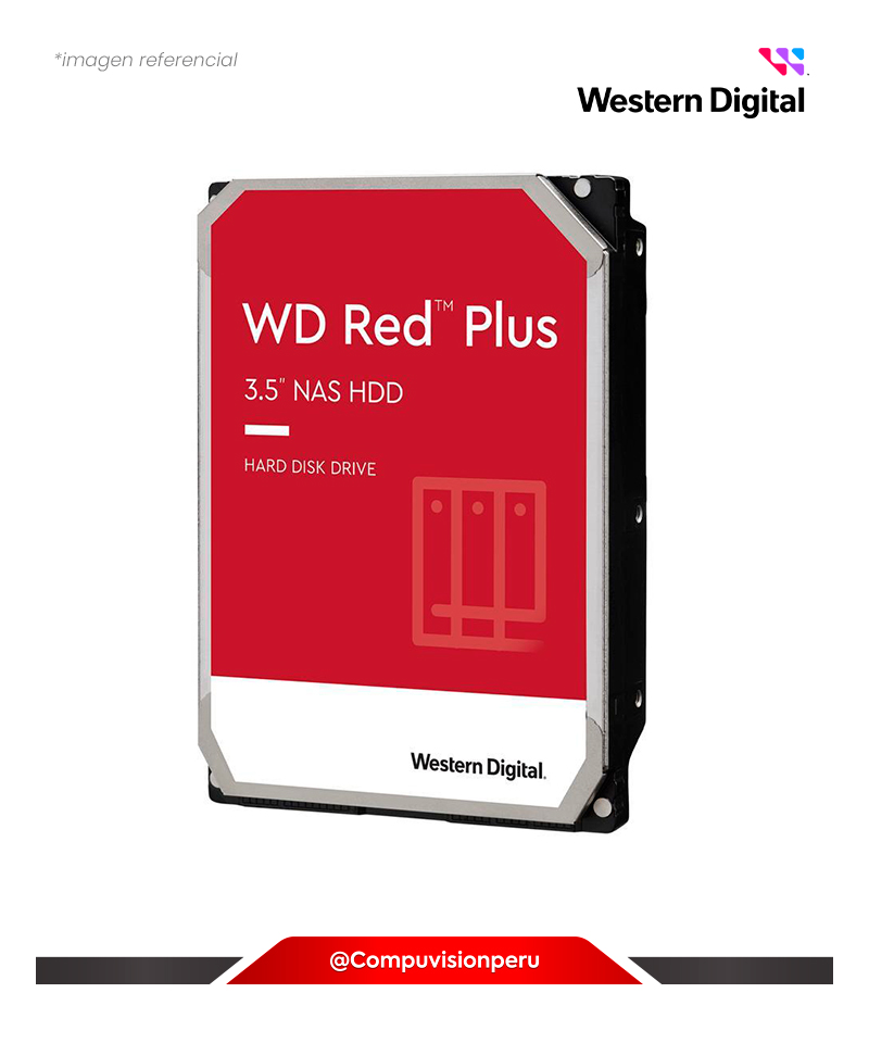 DISCO DURO 10TB WESTERN DIGITAL RED PLUS SATA 7200RPM CACHE 256MB WD101EFBX