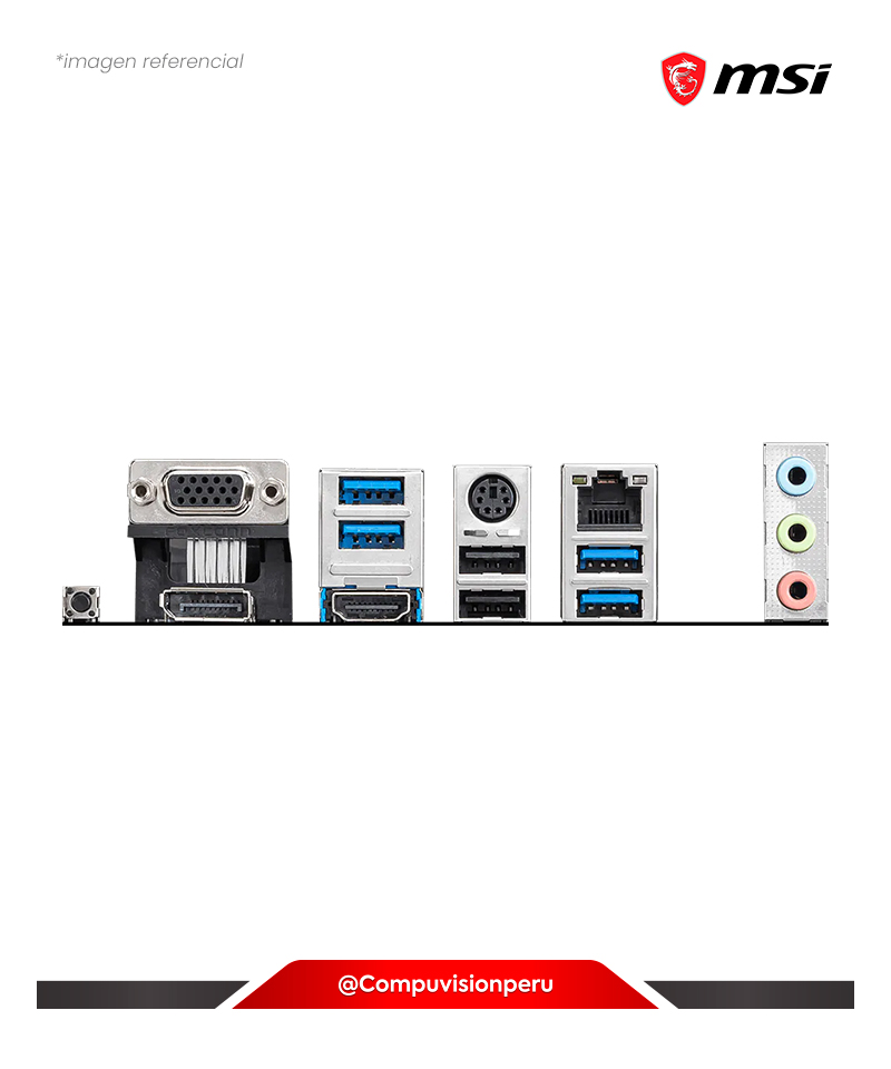 PLACA MSI B550M PRO-VDH AMD B550 DDR4 M.2 USB 3.2 SATA 6GB VGA HDMI M-ATX