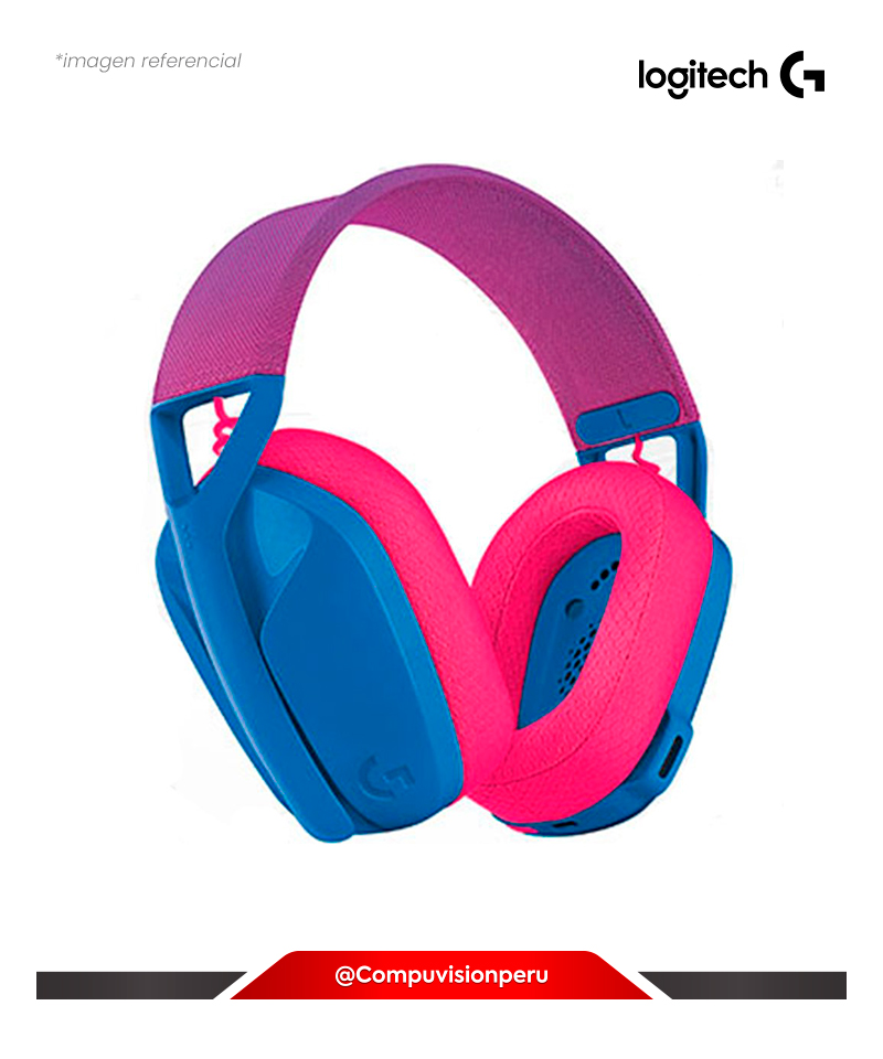 HEADSET LOGITECH G G435 LIGHTSPEED WIRELESS GAMING BLUE AND RASPBERRY