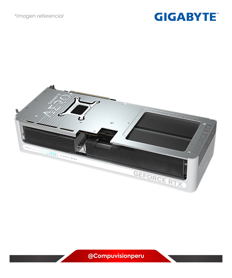 VIDEO GIGABYTE GEFORCE RTX 5070 TI AERO OC 16G GDDR7 WHITE CUDA 8960 256-BIT HDMI DP GV-N507TAERO OC-16GD