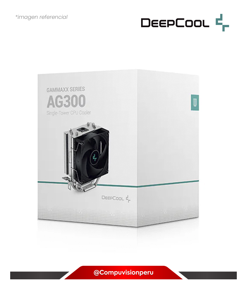 COOLER DE CPU DEEPCOOL AG300 BLACK INTEL AMD R-AG300-BKNNMN-G