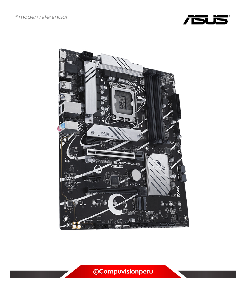 PLACA ASUS PRIME B760-PLUS INTEL B760 LGA1700 DDR5 VGA HDMI DP M.2 USB 3.2