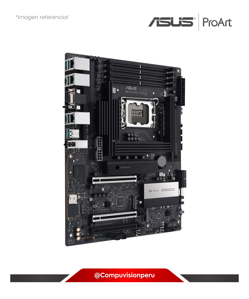 PLACA ASUS PRO WS Z890-ACE SE LGA 1851 INTEL Z890 DDR5 HDMI DP M.2 SATA 6GB ATX