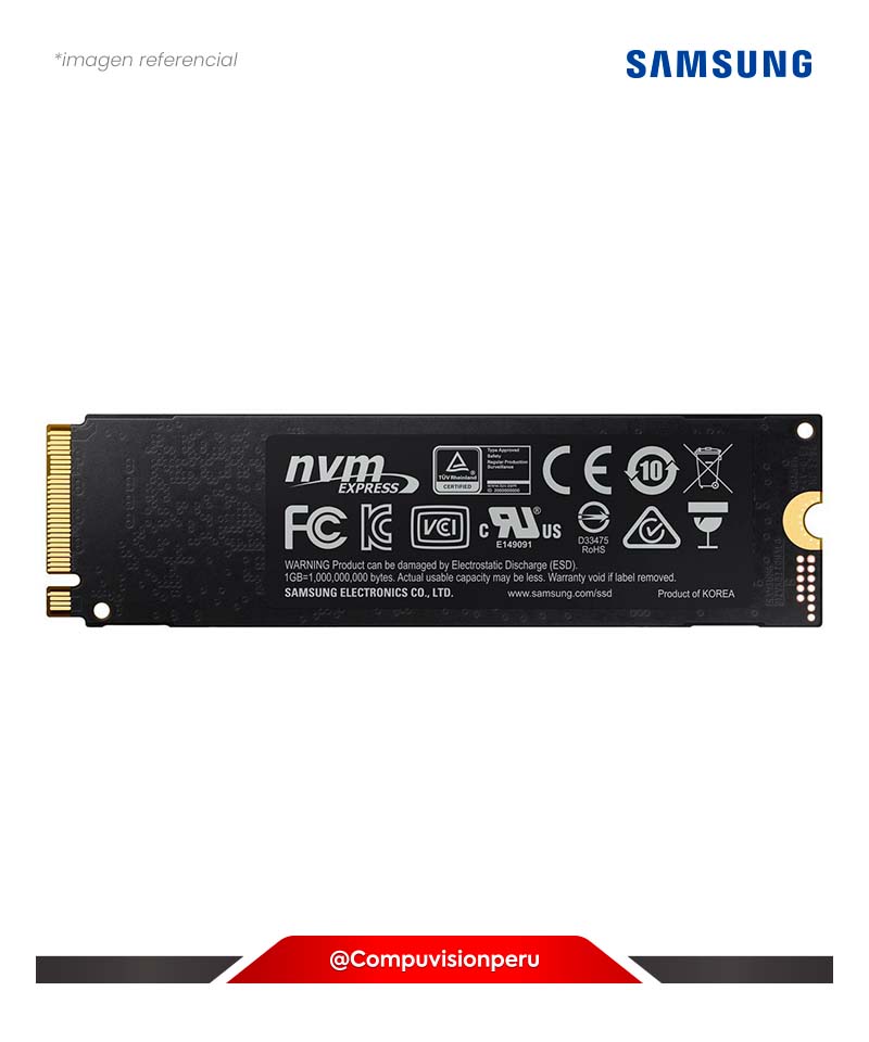 DISCO SOLIDO SSD 2TB SAMSUNG 970 EVO PLUS BLISTER PCIE GEN 3 X4 NVME M.2 2280 MZ-V7S2T0