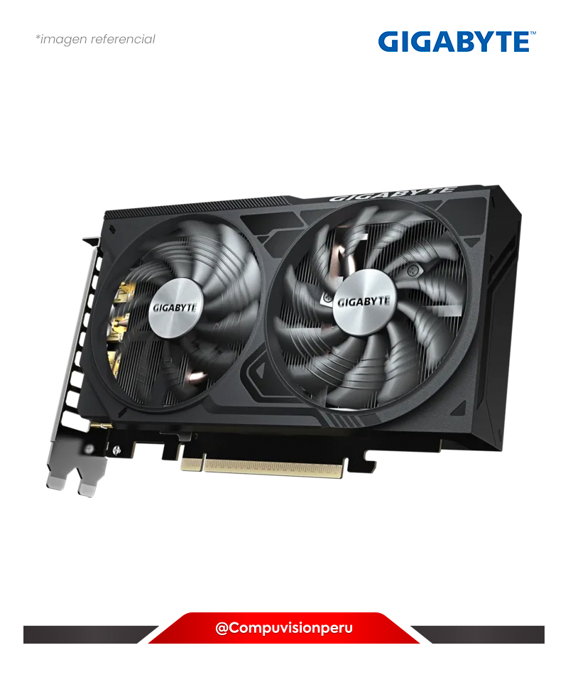 VIDEO GIGABYTE GEFORCE RTX 5050 WINDFORCE OC V2 8G 8GB GDDR6 CUDA 2560 PCIE 5.0 HDMI DP GV-N5050WF2OCV2-8GD