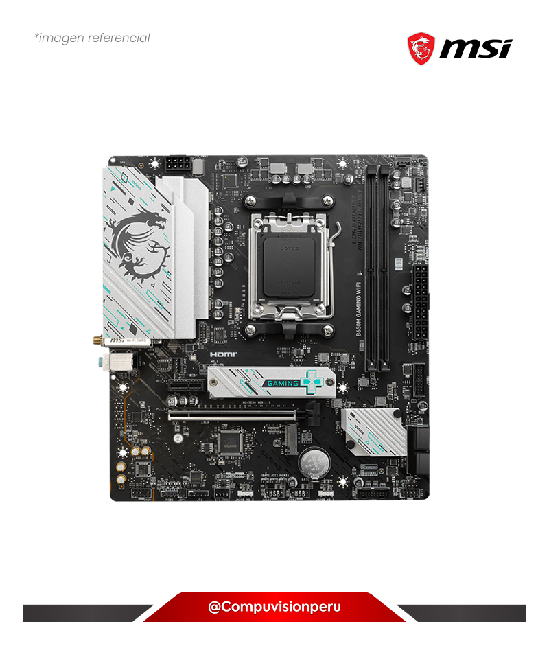 PLACA MSI B650M GAMING WIFI AMD B650 DDR5 HDMI DP M.2 SATA 6GB BLUETOOTH M-ATX