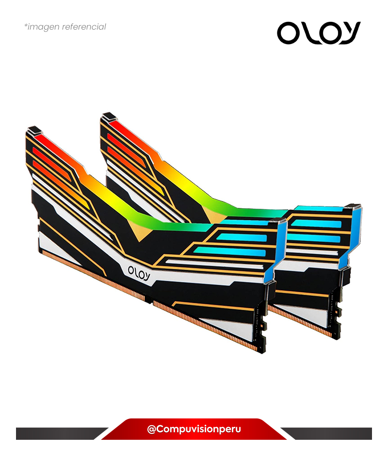 MEMORIA 32GB (16*2) DDR5 BUS 3600MHZ OLOY WARHAWK AURA SYNC RGB CL18 1.35V MD4U163618DEDA