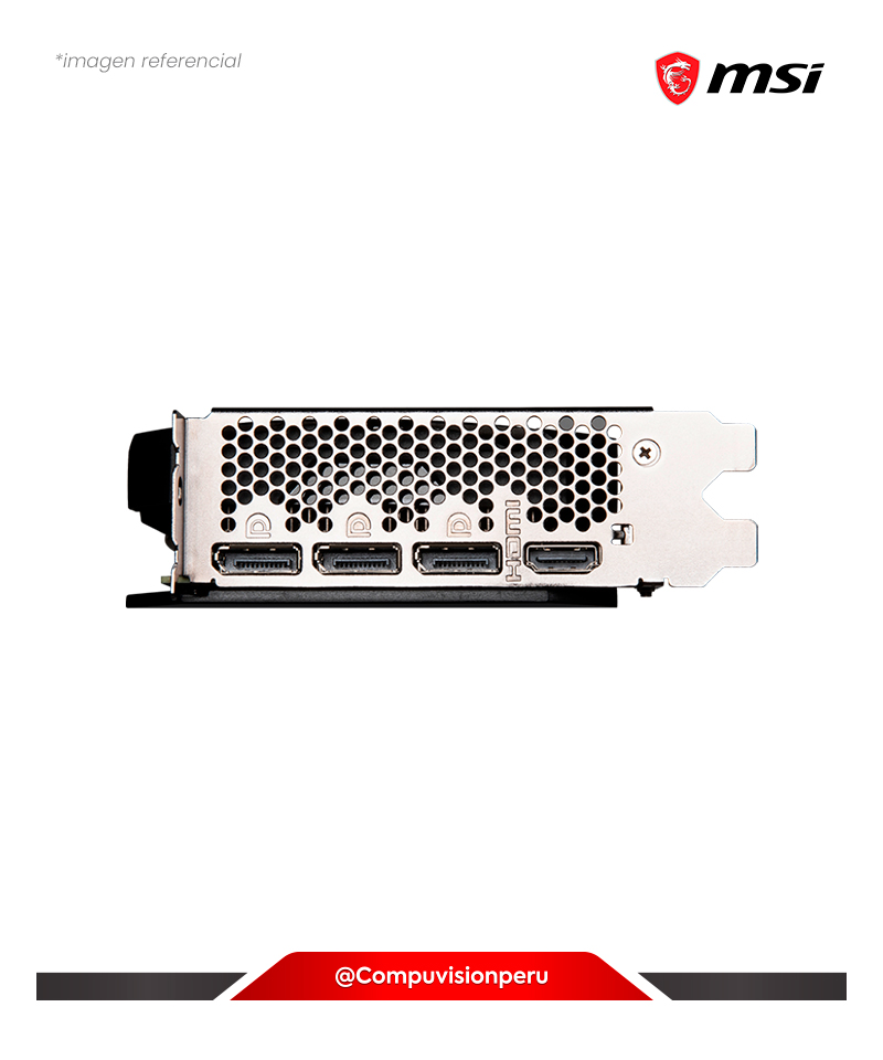 VIDEO MSI GEFORCE RTX 4060 TI VENTUS 2X BLACK 8G OC GDDR6 CUDA 4352 128-BIT HDMI DP