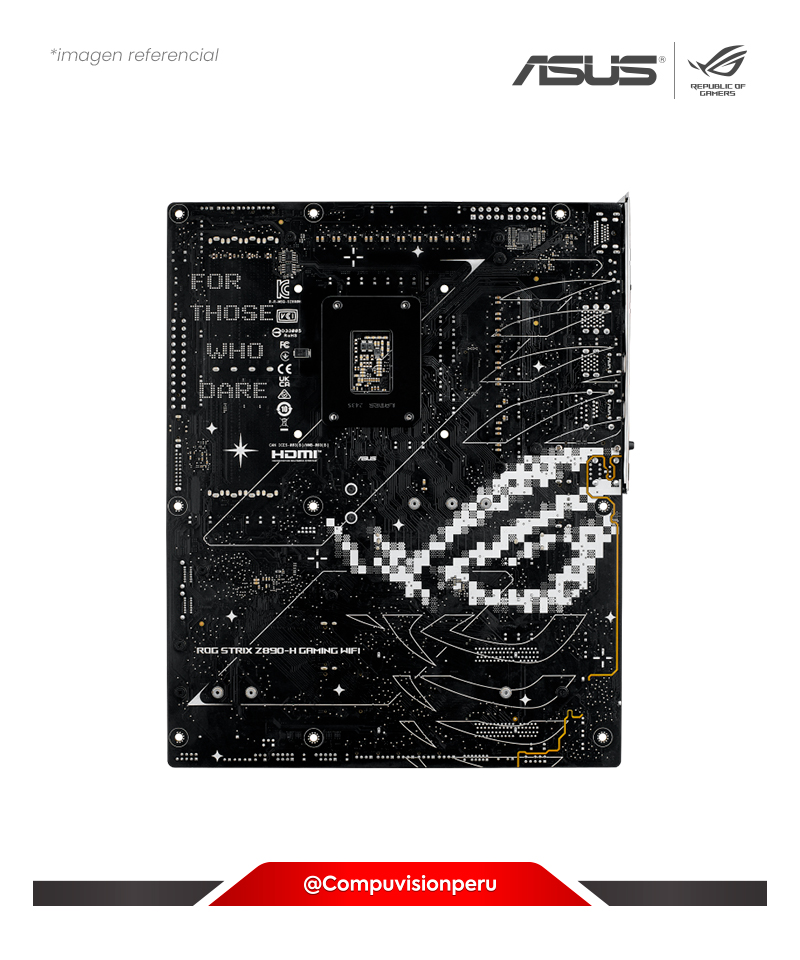 PLACA ASUS ROG STRIX Z890-H GAMING WIFI INTEL Z890 LGA1851 DDR5 HDMI DP M.2 BLUETOOTH SATA 6GB ATX