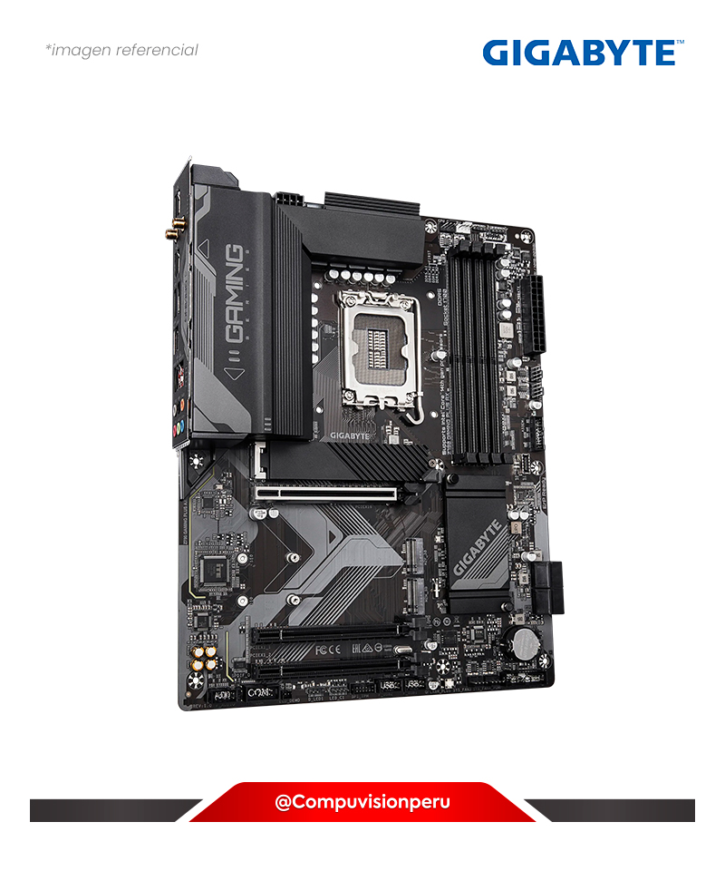 PLACA GIGABYTE Z790 GAMING PLUS AX Z790 LGA1700 DDR5 HDMI DP BLUETOOTH 5.3 M.2 SATA III ATX