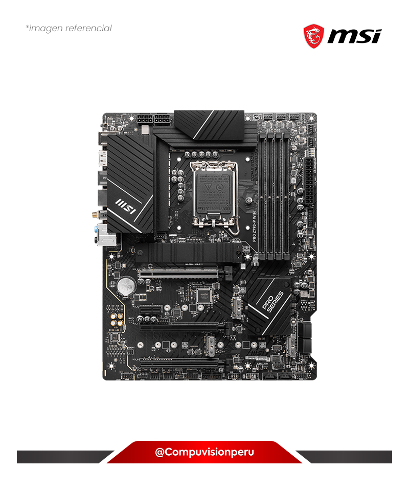 PLACA MSI PRO Z790-P WIFI INTEL Z790 LGA 1700 DDR5 BLUETOOTH M.2 SATA 6GB ATX
