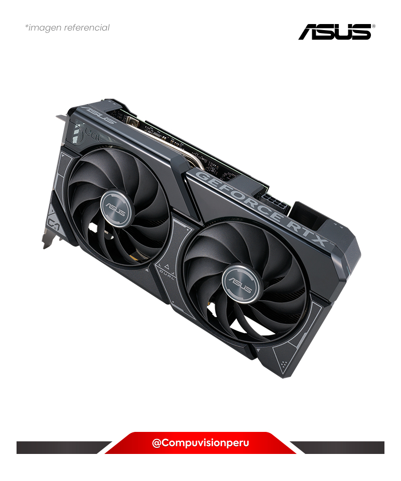 VIDEO ASUS DUAL GEFORCE RTX 4060 TI OC EDITION 8GB GDDR6 CUDA 4352 128-BIT HDMI DP DUAL-RTX4060TI-O8G