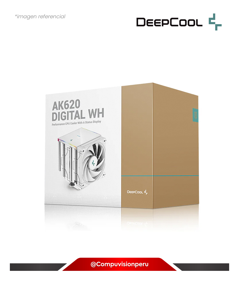 COOLER DE CPU DEEPCOOL AK620 DIGITAL WH INTEL AMD R-AK620-WHADMN-G