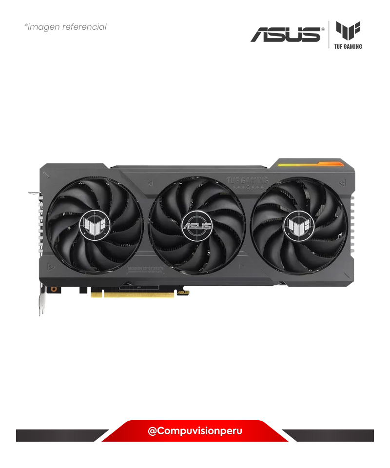 VIDEO ASUS TUF GAMING GEFORCE RTX 4070 TI SUPER O16GB GDDR6X CON DLSS 3 CUDA 8448 256-BIT HDMI DP ARGB TUF-RTX4070TIS-O16G-GAMING