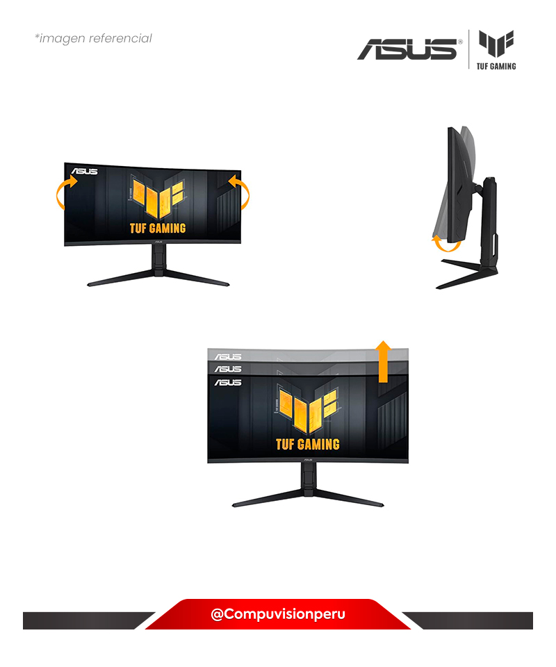 MONITOR 34 VA TUF GAMING VG34VQL3A 4K 1MS 180HZ SPEAKER HDMI DP