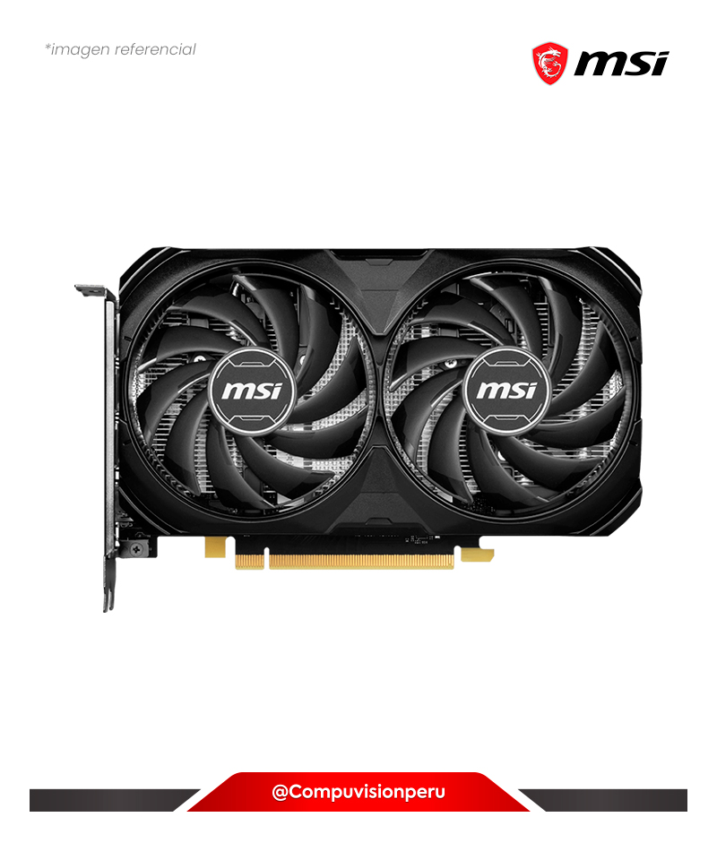 VIDEO MSI GEFORCE RTX 4060 TI VENTUS 2X BLACK 16G OC GDDR6 CUDA 4352 128-BIT HDMI DP RTX-4060-TI-VENTUS-2X-BLACK-16G-OC