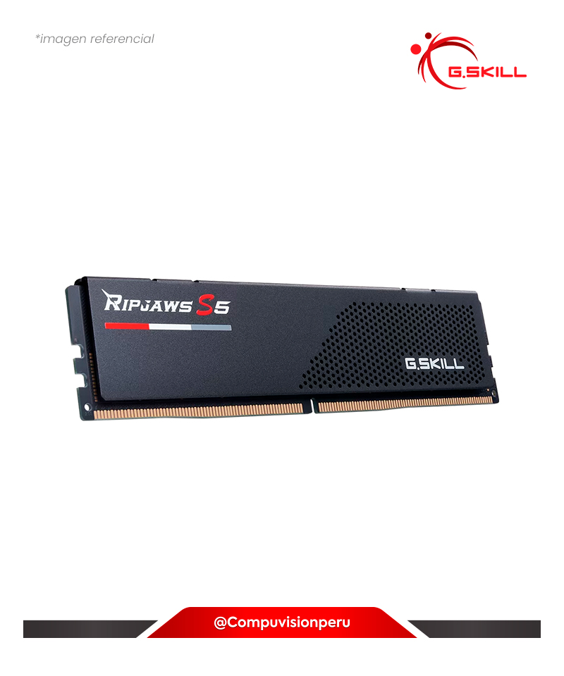 MEMORIA 16GB  DDR5 BUS 6000MHZ G.SKILL RIPJAWS S5 C36 1.35V F5-6000J3636F16GX2-RS5K(1) 4713294231482 0848354041481