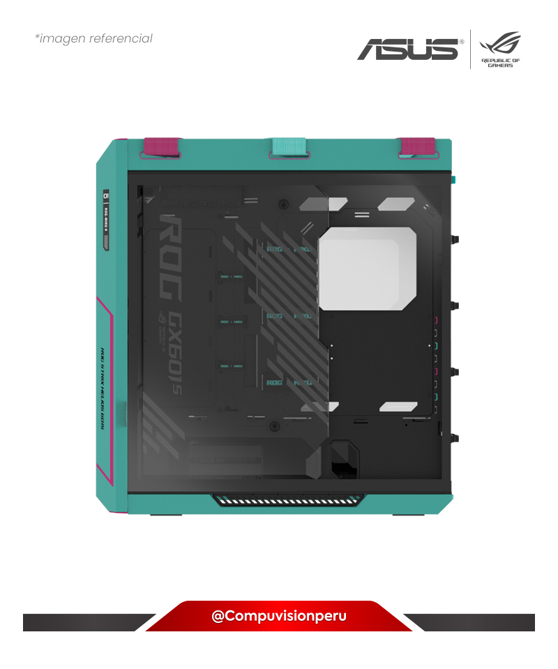 CASE ASUS ROG STRIX HELIOS II HATSUNE MIKU EDITION E-ATX VIDRIO TEMPLADO AURA SYNC ARGB