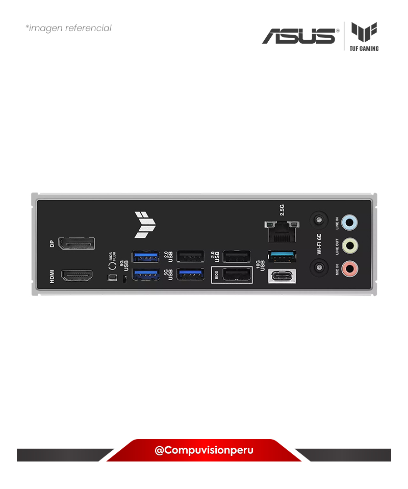 PLACA ASUS TUF GAMING B850-E WIFI AM5 AMD B850 DDR5 M.2 SATA 6GB BLUETOOTH  USB-10 M-ATX