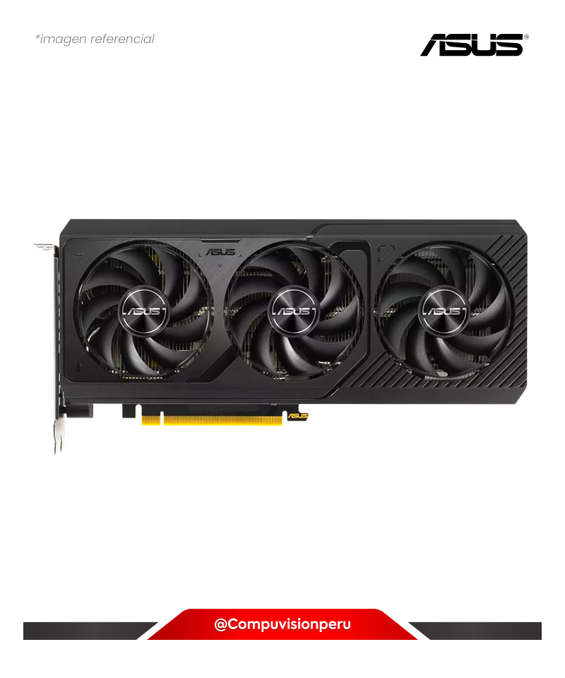 VIDEO ASUS PRIME GEFORCE RTX 4070 SUPER 12GB GDDR6X OC EDITION CUDA 7168 192-BIT HDMI DP PRIME-RTX4070S-O12G