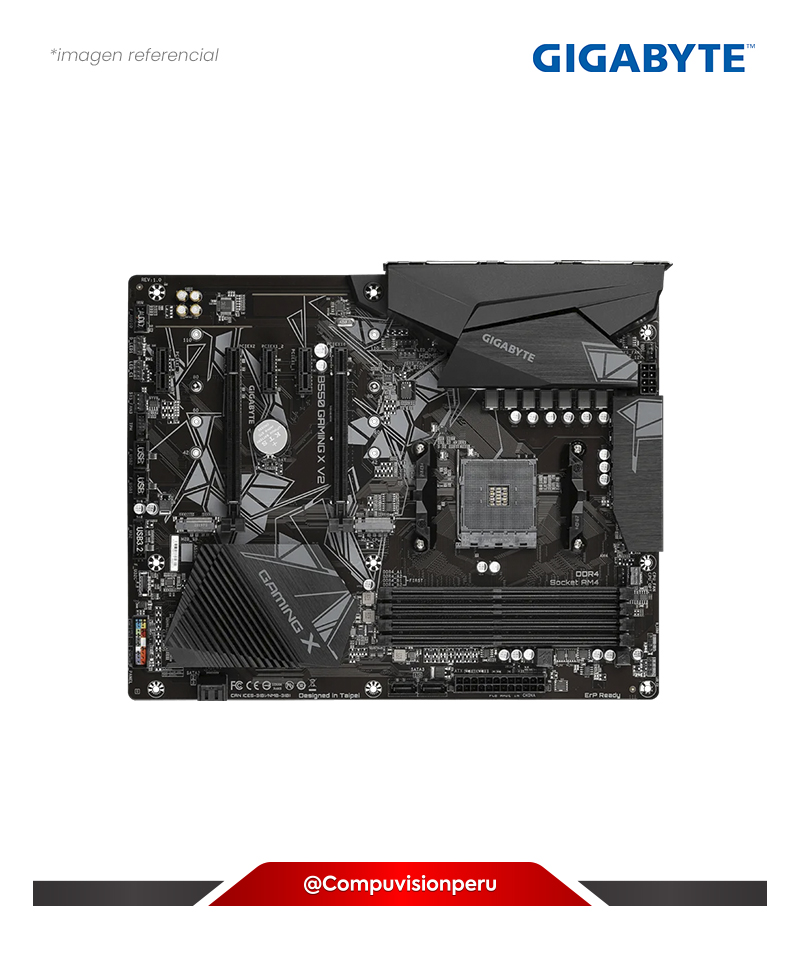 PLACA GIGABYTE B550 GAMING X V2 AMD B550 AM4 DVI HDMI SATA 3 M.2 ATX