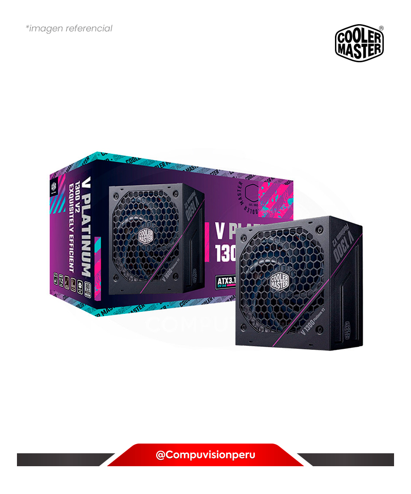 FUENTE 1300W COOLER MASTER V PLATINUM V2 BLACK FULL MODULAR 80 PLUS PLANTINUM MPZ-D002-AFAP-BUS