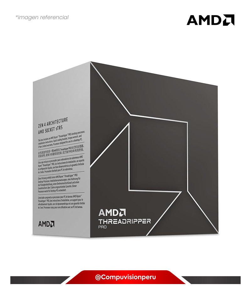 CPU AMD RYZEN THREADRIPPER PRO 7995WX 96N 92TH 2.5GHZ 384MB TDP 350W STR5 TURBO CORE 5.1GHZ