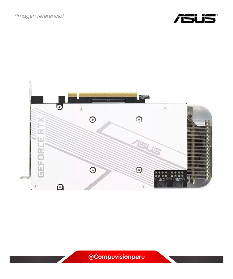 VIDEO ASUS DUAL GEFORCE RTX 3060 TI WHITE OC EDITION 8GB GDDR6X CUDA 4864 256-BIT HDMI DP DUAL-RTX3060TI-O8GD6X-WHITE