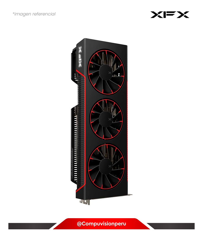 VIDEO XFX QUICKSILVER AMD RADEON RX 7800 XT 16GB GDDR6 SP 3840 256-BIT MAGNETIC AIR FANS X3 HDMI DP RX-78TMAIRF9