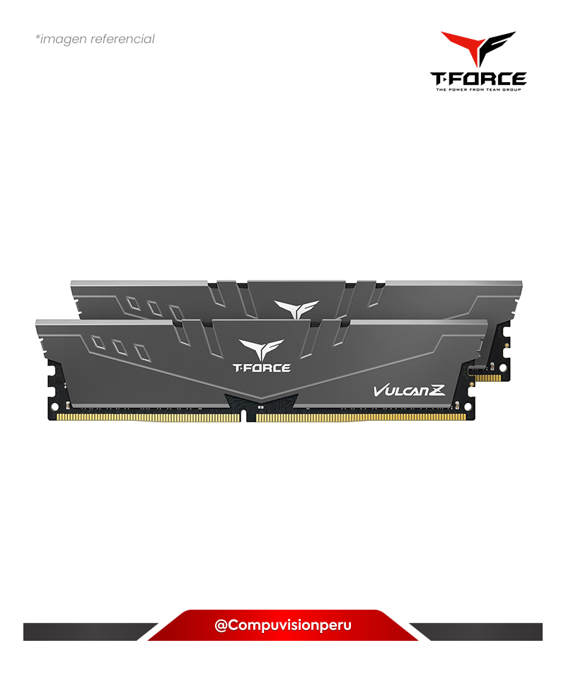 MEMORIA 16GB (8*2) DDR4 BUS 3200MHZ EAMGROUP T-FORCE VULCAN Z CL16 1.35V TLZGD416G3200HC16CDC01