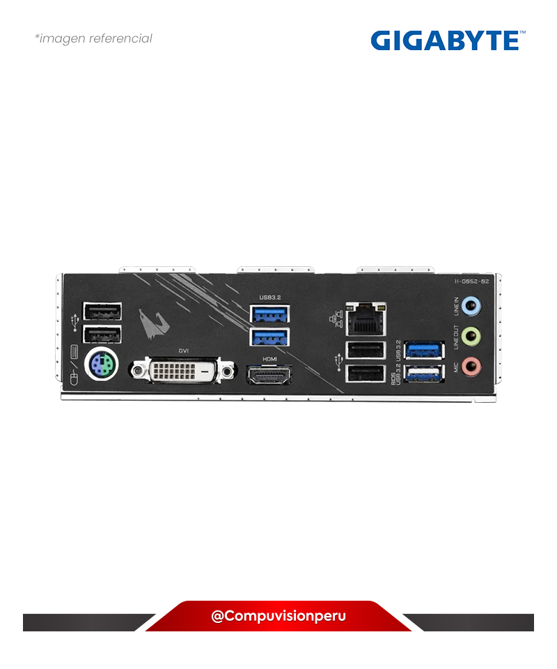 PLACA GIGABYTE B550M AORUS ELITE AM4 AMD B550 DDR4 M.2 STA 6GB USB 3.2GEN MICRO-ATX