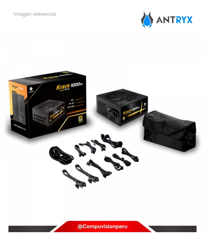 FUENTE 1000W ANTRYX KIRIN EVO 80 PLUS GOLD CSZ1000V FULL MODULAR