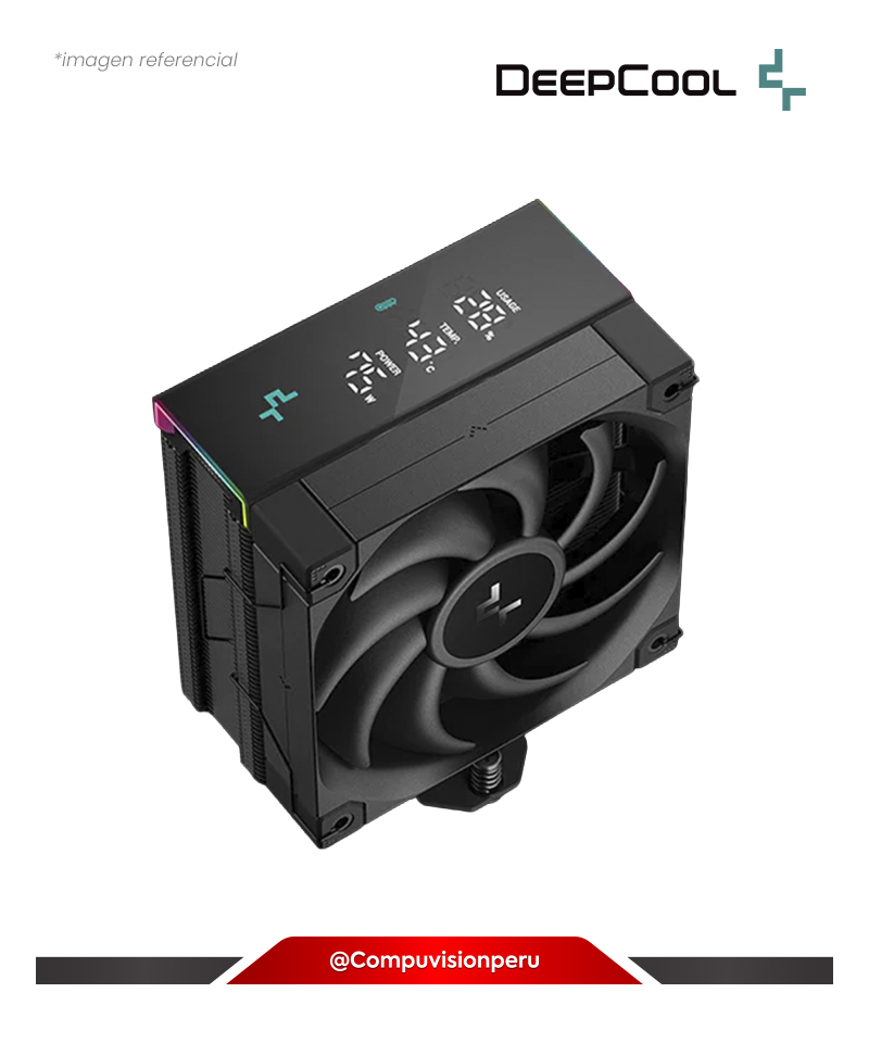 COOLER DE CPU DEEPCOOL AK400 DIGITAL PRO INTEL AMD ARGB LED R-AK400-BKAPMN-G