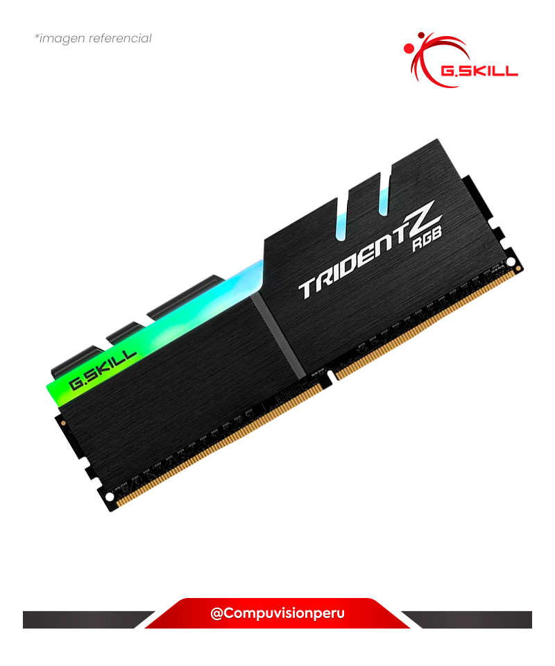 MEMORIA 16GB DDR4 BUS 3600MHZ G.SKILL TRIDENT Z RGB C18 1.35V PC4-28800 F4-3600C18D-32GTZR(1)