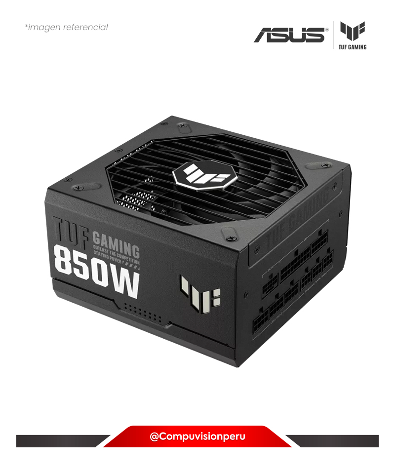 FUENTE 850W ASUS TUF GAMING 850W 80 PLUS GOLD FULL MODULAR ROHS 100-240VAC TUF-GAMING-850G