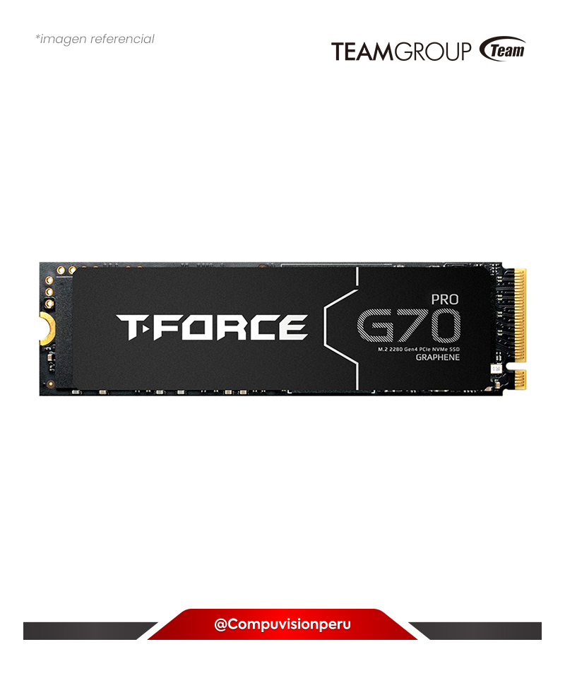 DISCO SOLIDO SSD 4TB TEAMGROUP T-FORCE G70 M.2 PCIE GEN4 X4 NVME TM8FFH004T0C129