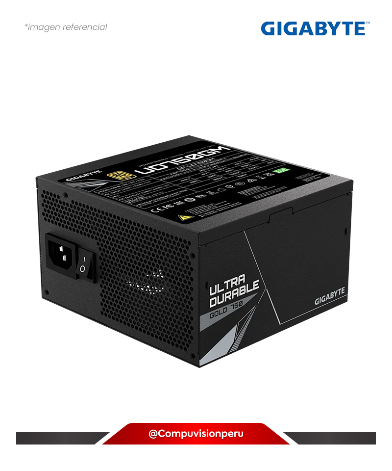 FUENTE 750W GIGABYTE GP-UD750GM-A 80 PLUS GOLD FULL MODULAR