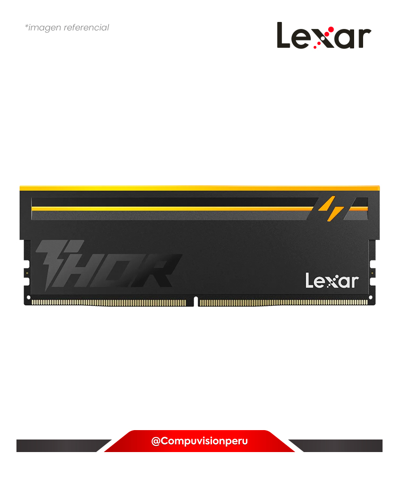 MEMORIA 16GB DDR5 BUS 6000MHZ LEXAR THOR Z RGB SILVER CL38 1.35V INTEL XMP AMD EXPO LD5U16G60C38LV-RGD(1)