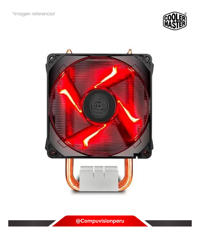 COOLER DE CPU COOLER MASTER HYPER H410R RED LED